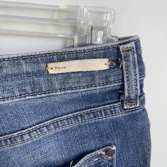 Pilcro and the Letterpress Anthropologie Blue Denim Shorts - Picture 3 of 7